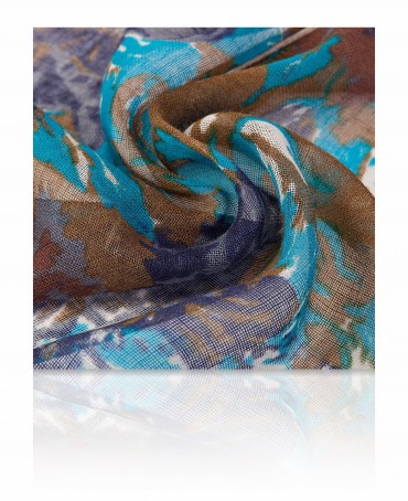 Палантин Женский ZW-DENSE.FLORAL/LILAC